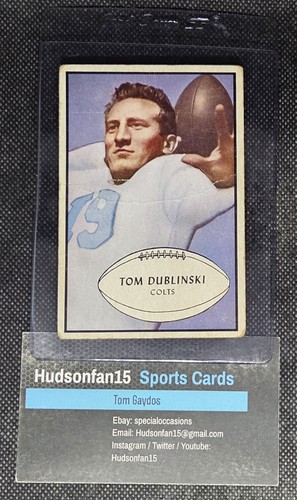 Tom Dublinski #91 1953 Bowman card