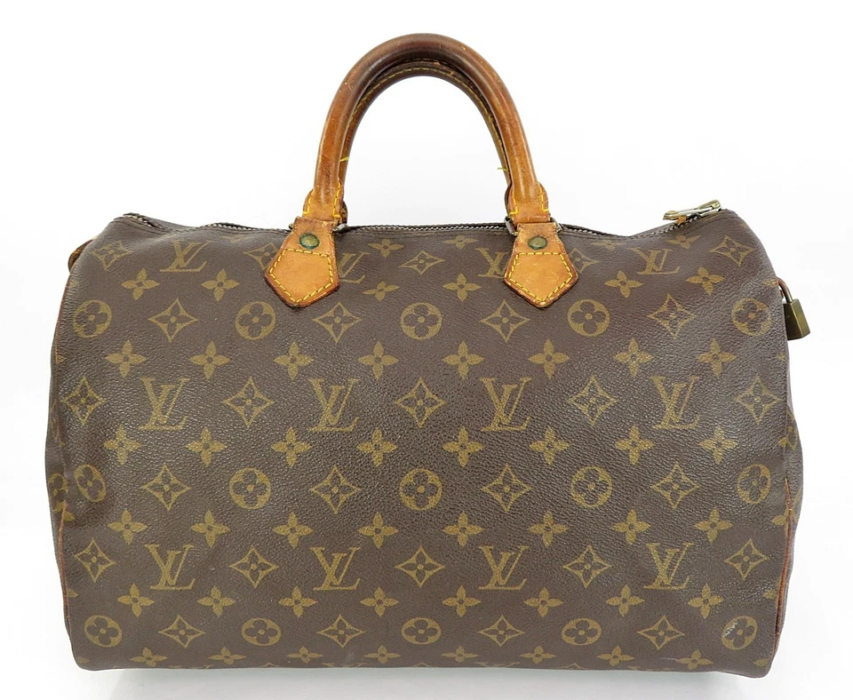Auténtico bolso de mano Louis Vuitton Speedy 35 con monograma Boston #62264 Foto 2 de 4