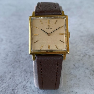 Omega Gold Plated Tank 111.024 Handaufzug Cal.620 Swiss Uhr von 1967 - läuft langsam
