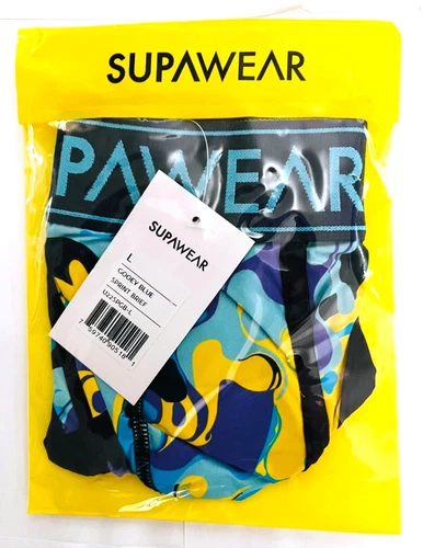 Supawear Gooey Sprint Brief Blue: U22SPGB - Size: Med, Large & X-Large - Picture 23 of 24