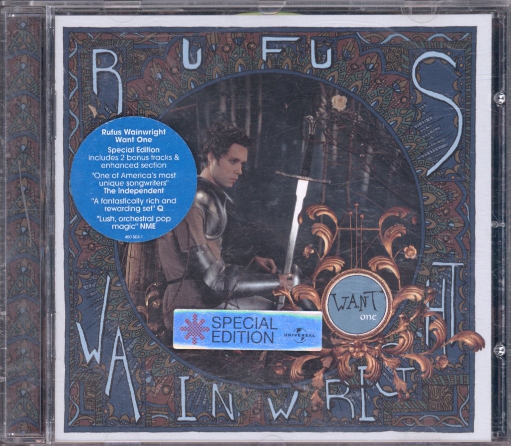 Rufus Wainwright Want One CD UK Dreamworks 2003 enhanced CD with video content