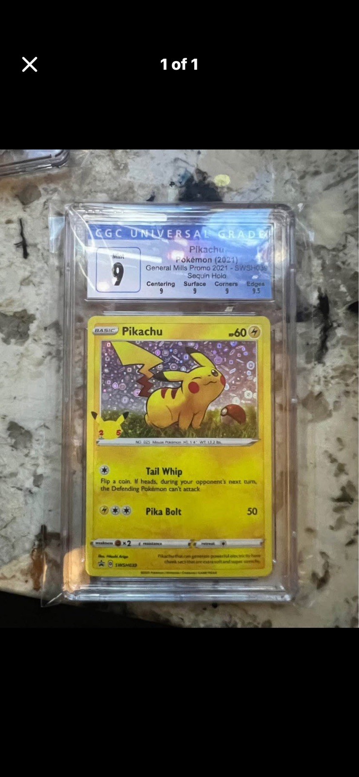 Pikachu 2020 Sword & Shield: Black Star Promo #SWSH039 General