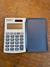 Sharp 8-Digit Pocket Calculator Twin Powered EL-243S/EL-243SB Tested/Works