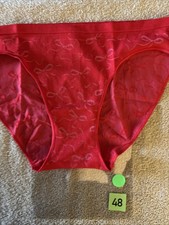 Pink by Victoria  s Secret Small red bows stretch bikini panties