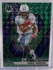 2025 Panini Mosaic - Chris Johnson #224 Green Mosaic Prizm Former Titans RB