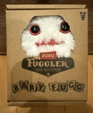 New Fuggler Funny Ugly Monster Baby Fugg Series 4 White Rabid Rabbit Mini Plush