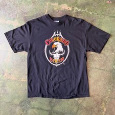 Vintage 90s Colorado Biker Double Sided Graphic T-Shirt Men's L - Made in USA