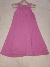 Old Navy linen blend swing tank dress lightweight. Pink Raspberry. Womens Small