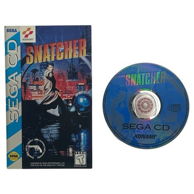 Snatcher (Sega CD, 1994) Authentic Tested Game Disc & Manual