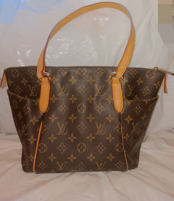 Louis Vuitton Totally MM Monogram Tote Brown Canvas Leather TH2018