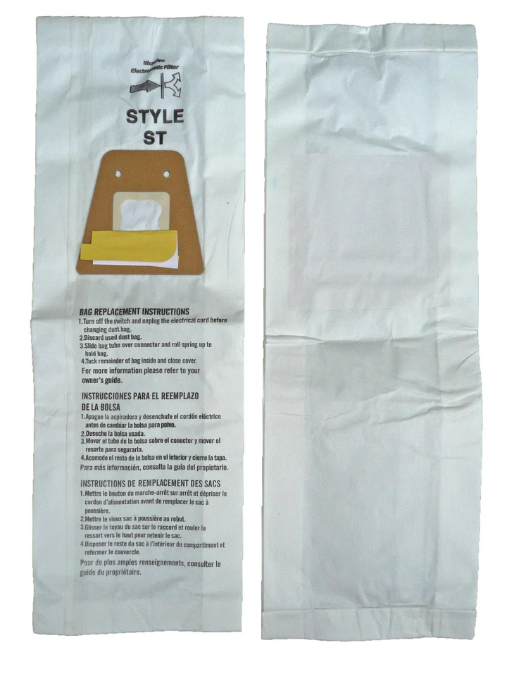 Replacement Micro Filtration Vacuum Bags for Eureka Sanitaire Type ST Upright... - Image 2 of 3