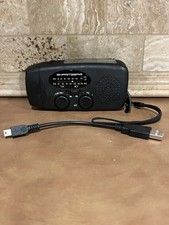 SMARTGEAR Hand Crank Solar Power AM /Fm RADIO with LED Flashlight