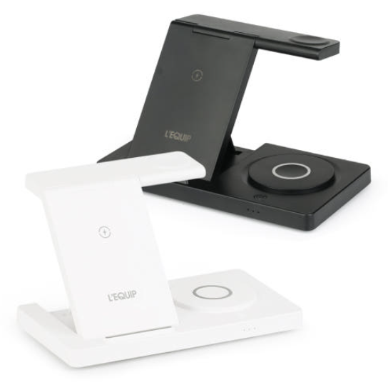 L’equip Flip-On 15W Foldable 3-in-1 Wireless Fast Charger – LWC-PF01