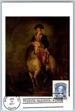 #5079d Classics Forever 1860 90c Washington Maxi Card w/Inauguration Cancel