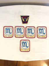 Patchs bowling brodés Major League 200 à 600 score vintage 6 chacun NEUF