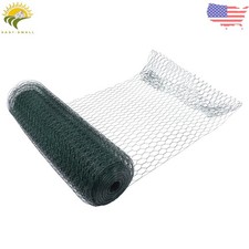 Heavy Duty Hexagonal Iron Wire Fence Net 24In×100FT Edges 0.6In and 0.63In 0.42 per foot