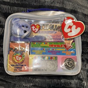 Ty Beanie Babies Official Club Platinum Collector Kit Coin Cards Newsletter 1999