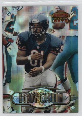 1996 Bowman's Best Bets Atomic Refractor Bobby Engram #BB9 Rookie RC 4g8