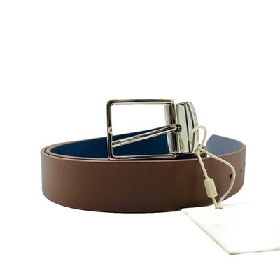GANT Men Brown/Blue Leather Reversible Belt Size 100cm 40 Inches