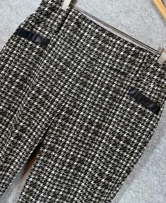 SOHO Apparel Ltd. Houndstooth Tapered Pants Size L