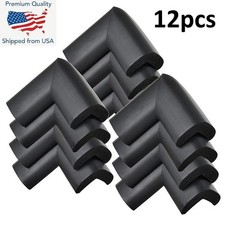 12 Pcs Baby Safety Foam Corner Guards, Soft Furniture Table Edge Protectors US
