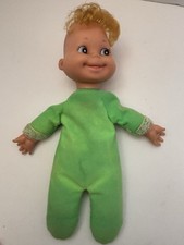 VTG More Rare Color 1970 Mattel BABY BEANS Green 11" Doll READ