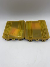 Plano 1224-00 Double Sided Storage Box Yellow Organizer Case Lot of 2