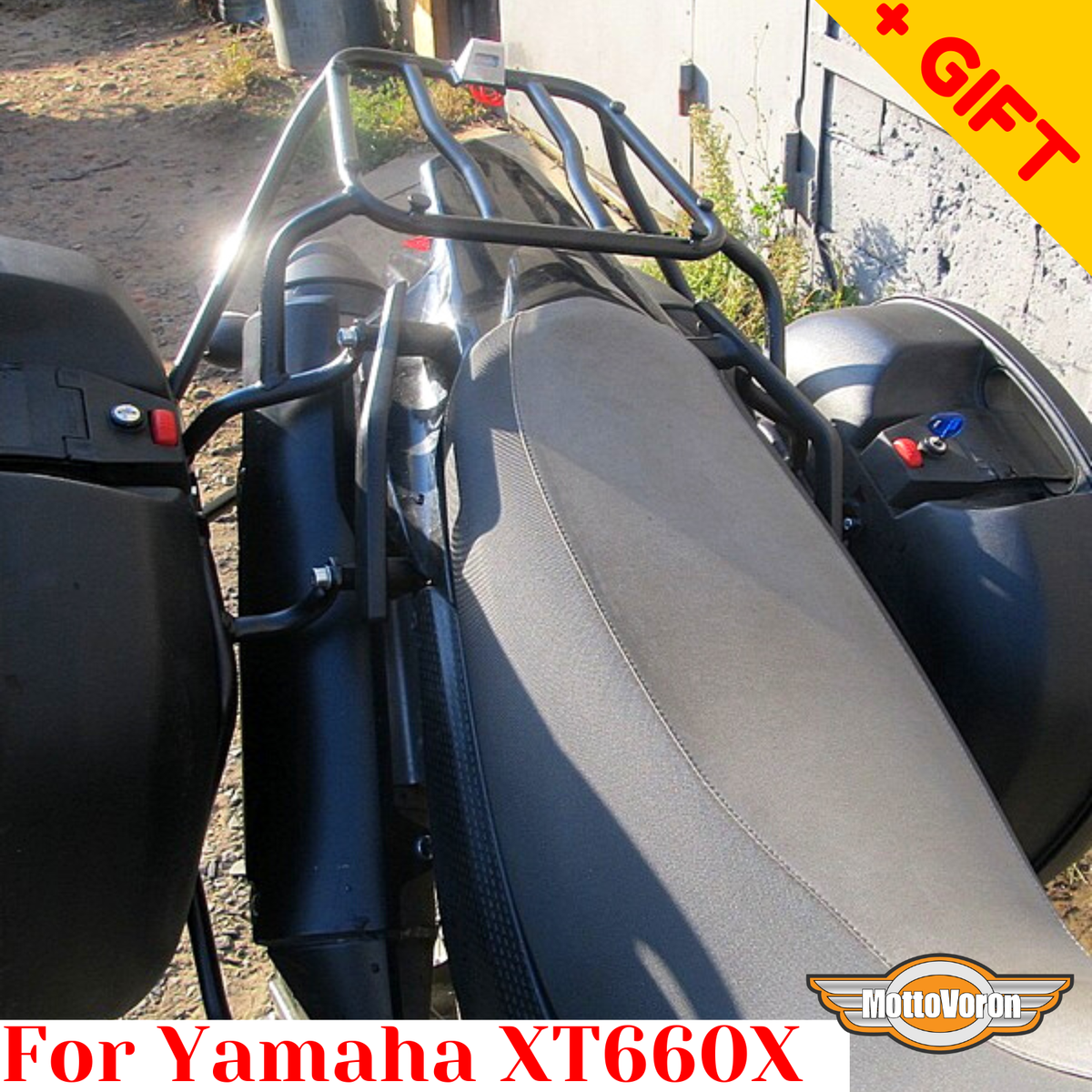 For Yamaha XT660X rack luggage system XT 660 X side carrier for