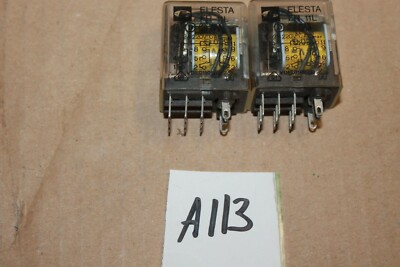 2x Elesta Relay FR 11L, 3-pol. Steck-2,8 mm 