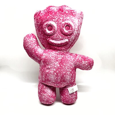 Sour Patch x It's Sugar by Iscream Pink Gummy Candy Plush Stuffed Toy 16 