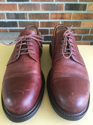 Chaussure Habillée Johnston & Murphy En Cuir - Taille 11 US, Fabriquée En Italie, Style Oxford, Occasion