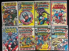 KEY LOT (8) CAPTAIN AMERICA Bronze Marvel #156 196 209 249 250 254 255 ANNUAL #6