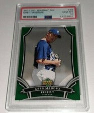 2007 Upper Deck Holiday Inn #58 Greg Maddux Card Graded PSA 10 Gem Mint Pop 7
