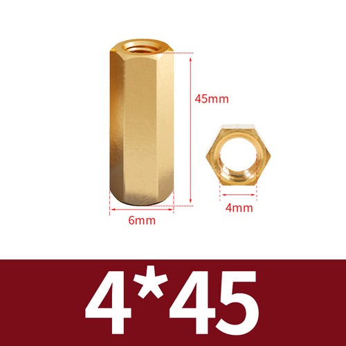Threaded Rod Connecting Nuts Allthread bar Brass Hexagon Connectors M2 to M6 - Picture 97 of 130