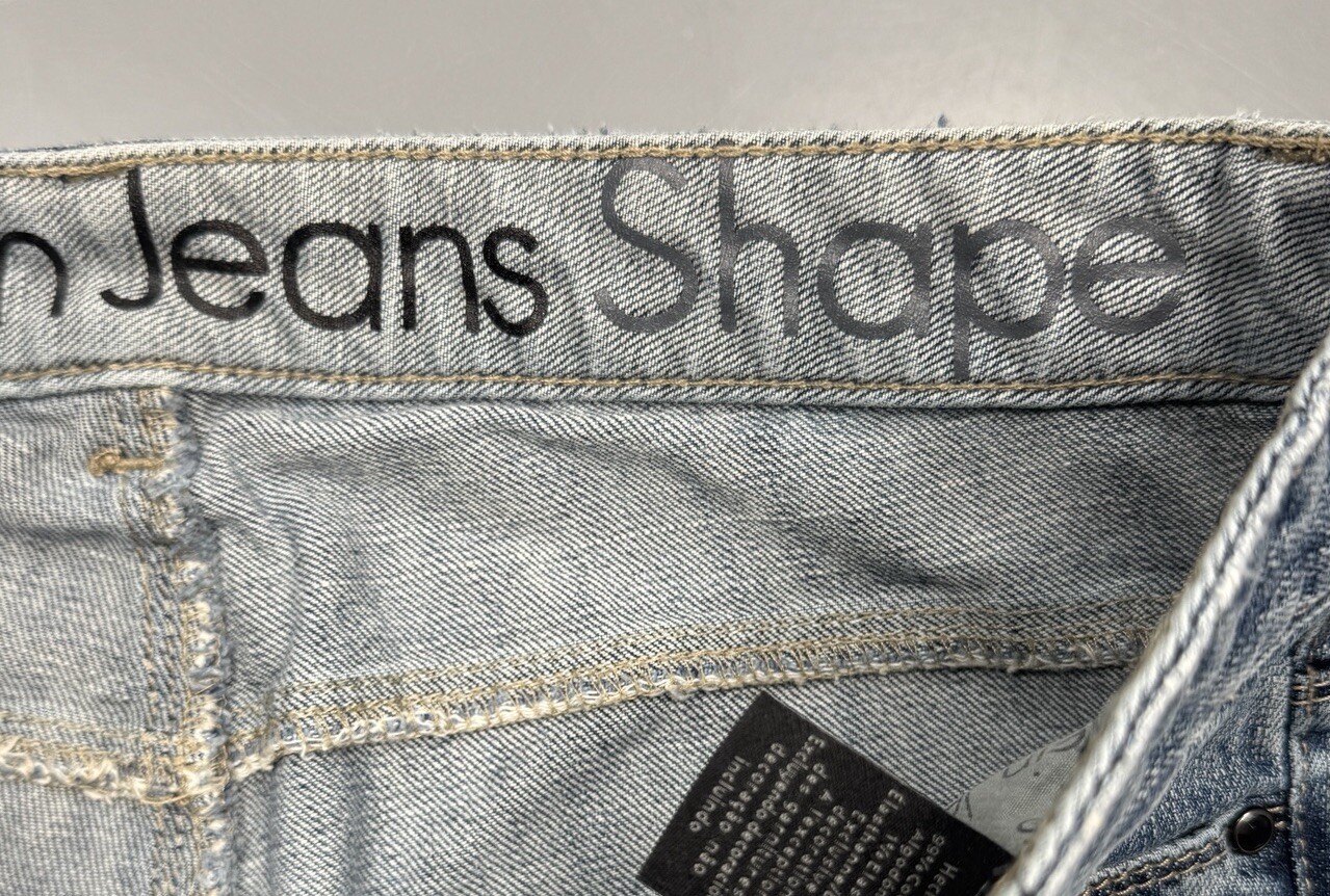 Calvin Klein Shape Crop Capri Jeans 30/10 (32x23) Blue Denim Womens Casual thumbnail 4