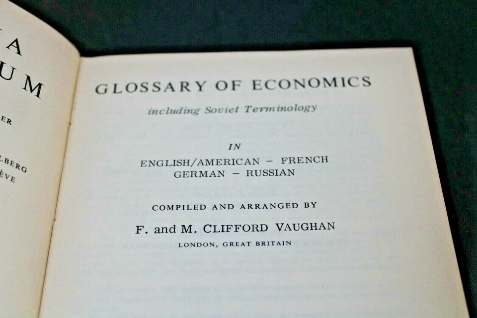 Glossary Of Economic Terms With Soviet Terminology In 4 Languages 1966 - Image 2 of 3
