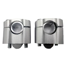 7/8" to 1 1/8" HandleBar Risers Mount Clamps Adaptor for Dirt Pit Bike(SILVER)
