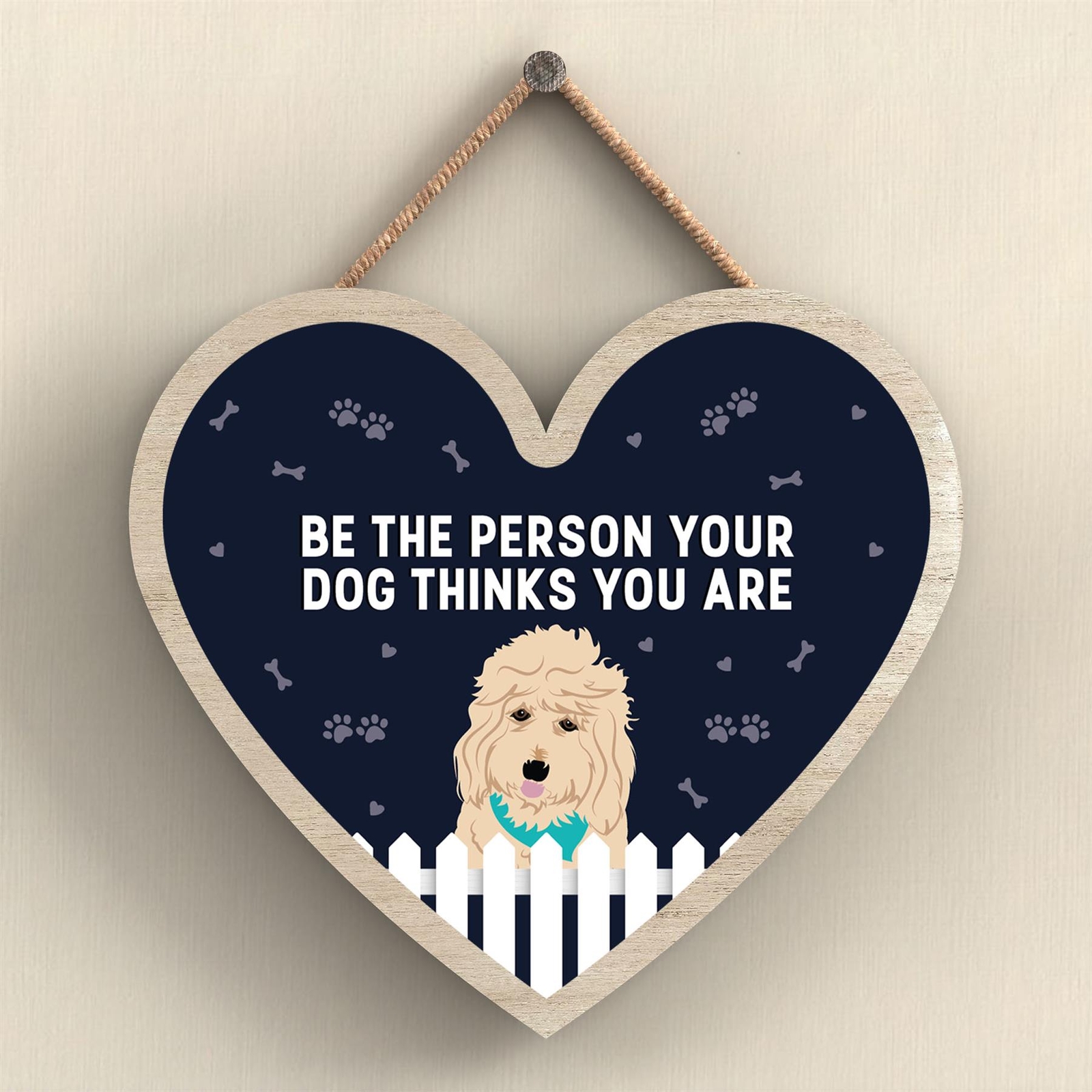 Goldendoodle Be The Person Your Dog Thinks You Are Katie Pearson Heart Plaque