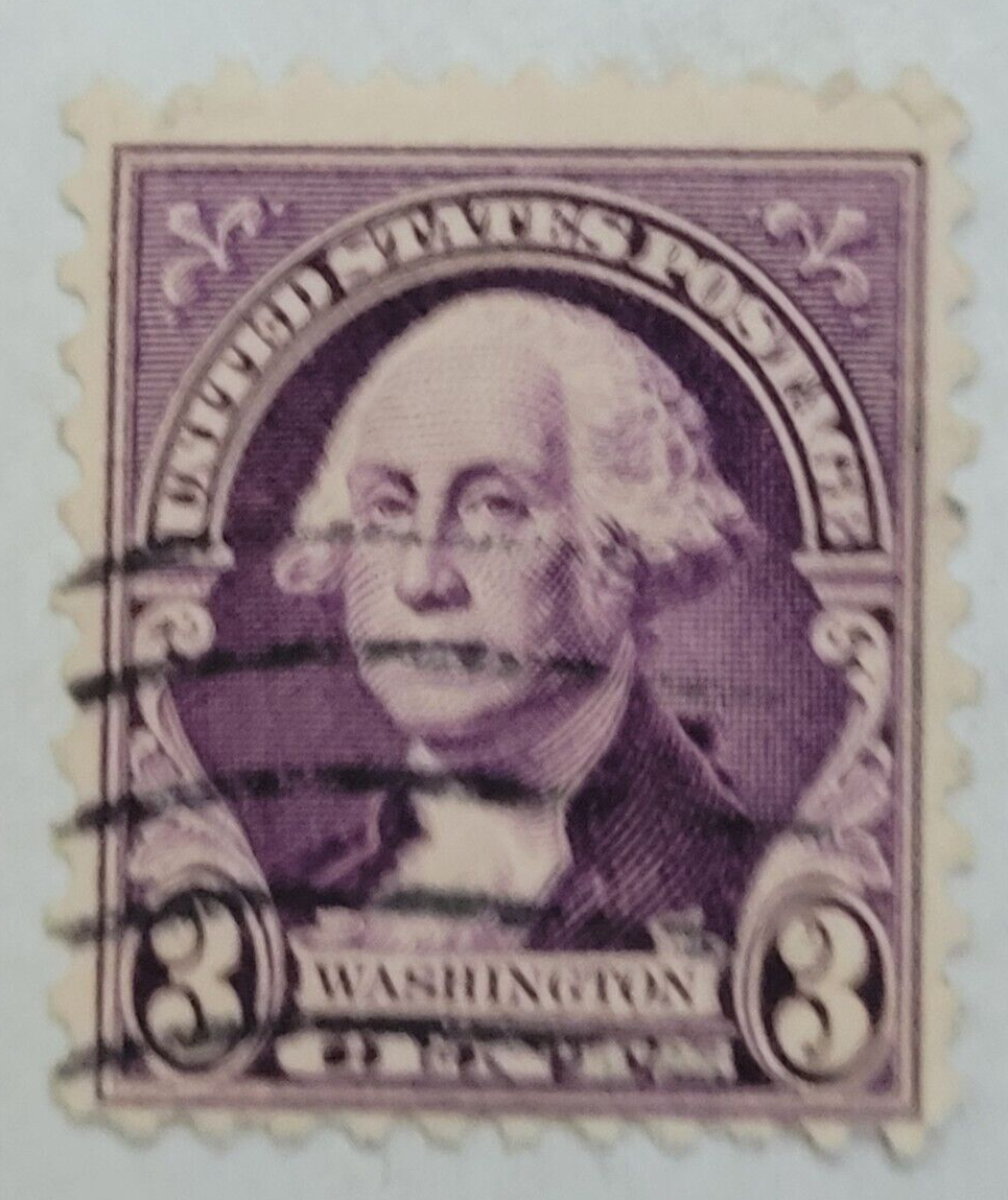 VINTAGE ~ U.S. Postage Stamp ~ George Washington ~ Three Cent (3