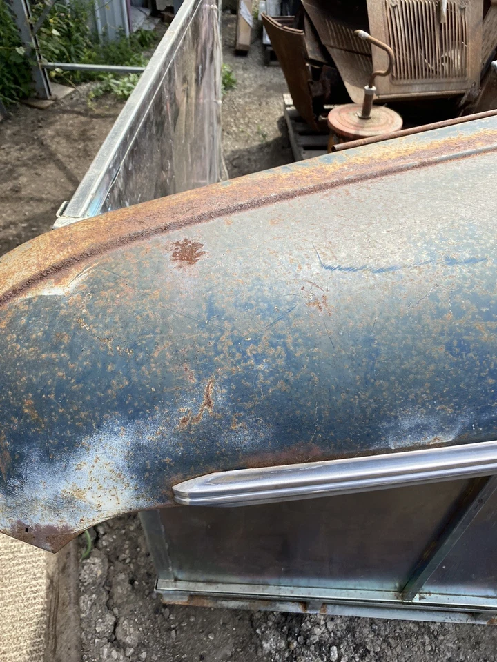 Buick Limited 1940 pintura original capó con moldura cromada lado del conductor rat rod Foto 3 de 4