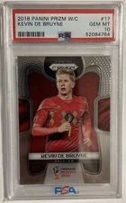 Kevin DE BRUYNE PSA 10 2018 Panini Prizm World Cup #17 Belgium ⚽️🇧🇪