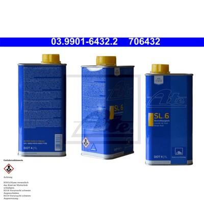 ATE BRAKE FLUID DOT 4 SL 6 BRAKE FLUID 03.9901-6432.2 1L