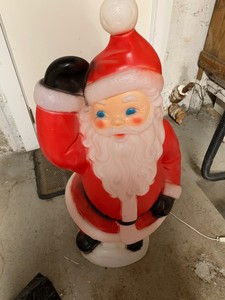 Vintage Santa Claus Blow Mold General Foam Plastics 40 Outdoor