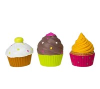 Hundespielzeug,Muffin,Cupcake,Karlie,Latex, Squaker,Neu,Kuchen, 9X9X9Cm,Bunt