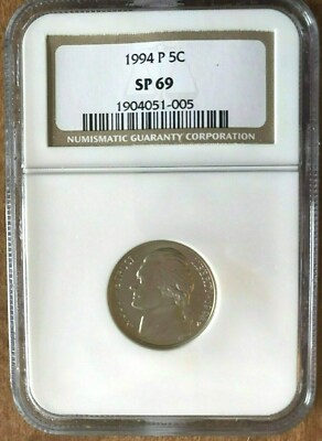 アメリカ 1994P ジェファーソン 5セント ニッケル貨 PCGS SP69 1994 P Jefferson Nickel 5c SP69 NGC SP 69 | eBay