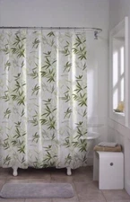 70 in. x 72 in. Zen Garden PEVA Waterproof Shower Curtain New Free Ship