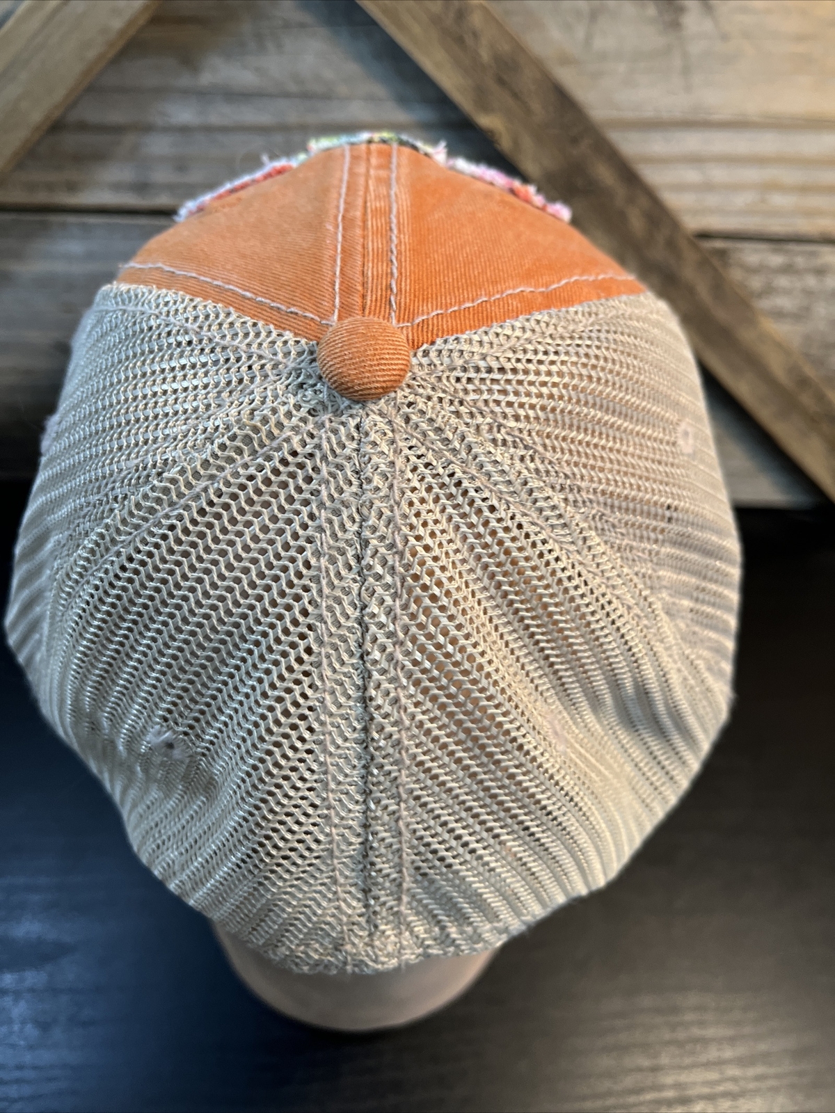 Orange “850” Number Patch Baseball Cap Hat Ahead … - image 7