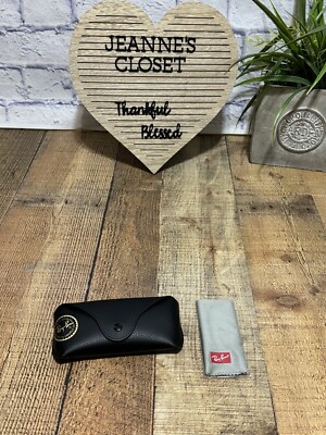 Ray Ban Genuine Eye Glasses BLACK Cover/CASE/Pouch  display picture 1