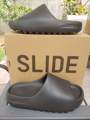 adidas mens yeezy slide hq6448 onyx size 9