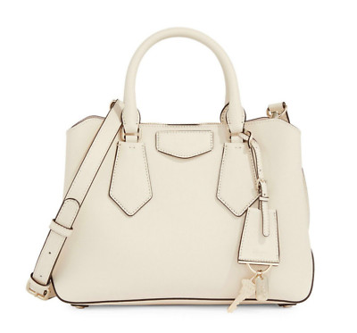 DKNY Sullivan Ivory Leather Satchel Bag $248